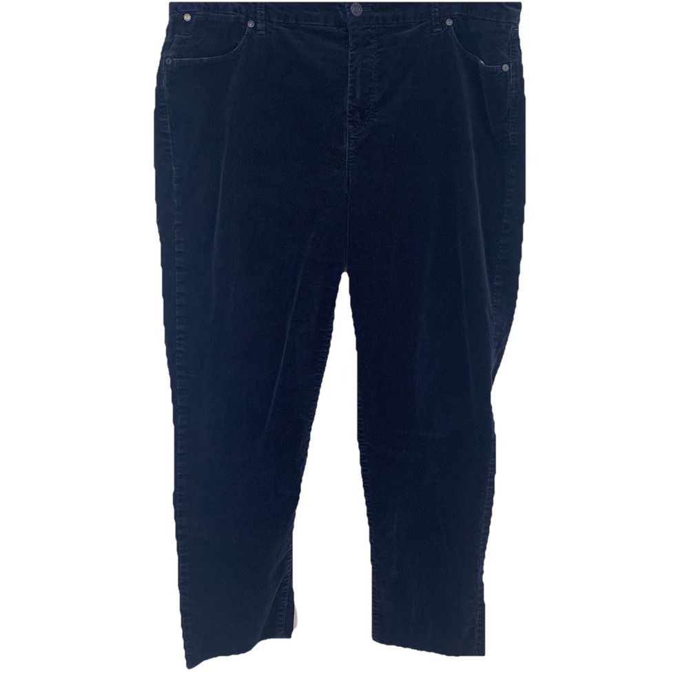 Talbots Corduroy‎ Pants Slim Ankle Fray Hem 16 Flawless Pockets Stretch Casual